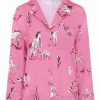 Loungewear Wild Lovers London | Portia Pj Shirt Pink Horse