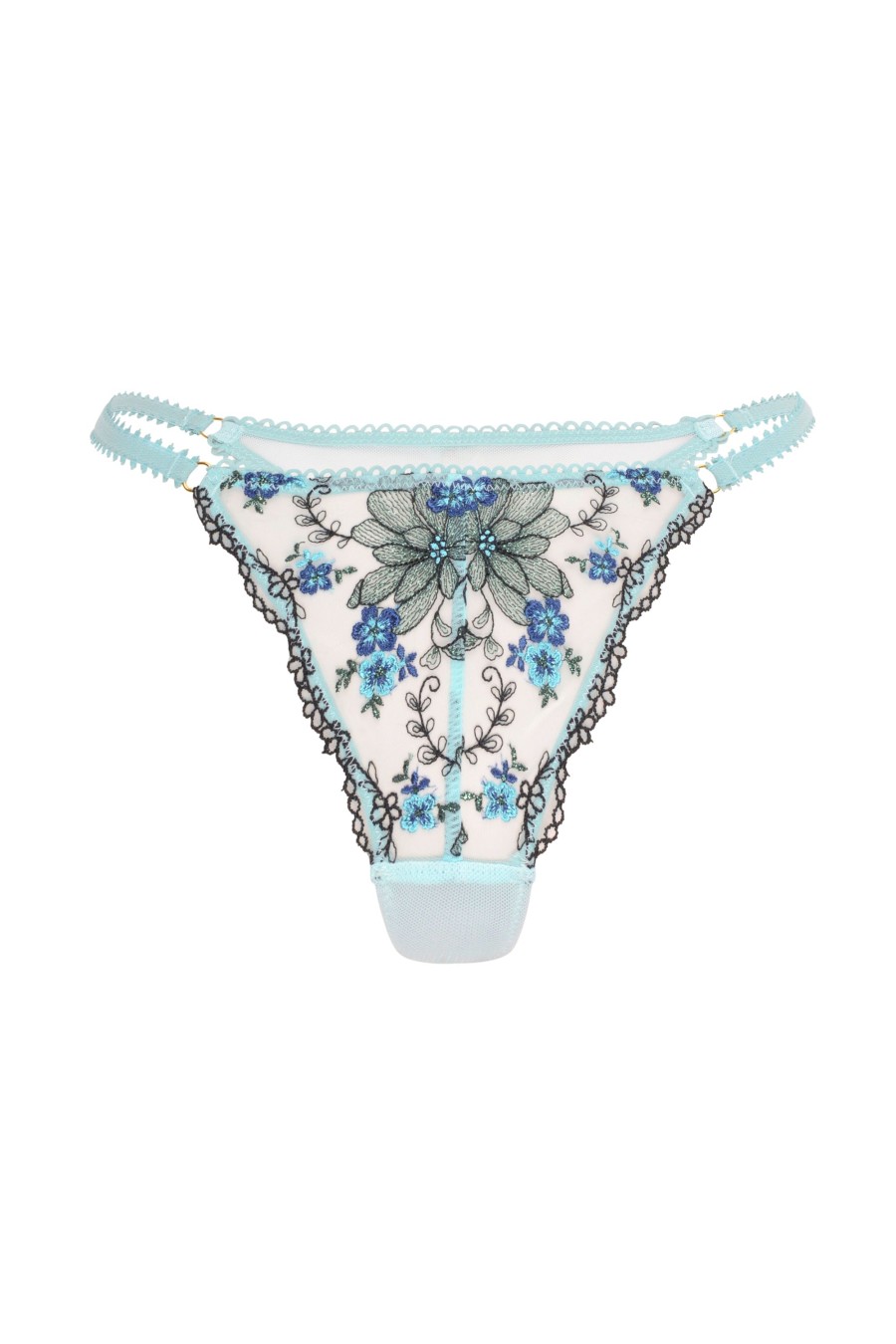 Lingerie Wild Lovers London | Belluci Thong Blue Floral