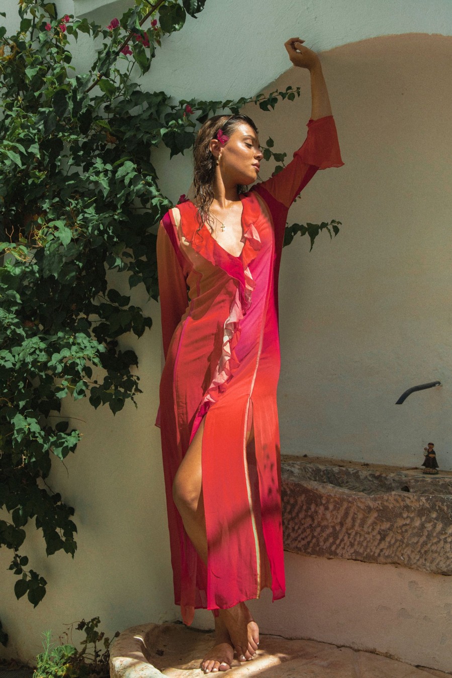 Swimwear Wild Lovers | Isla Maxi Dress - Pre Order Item Sun Kiss