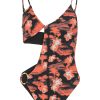 Swimwear Wild Lovers | Aloha Swimsuit Black Tropical