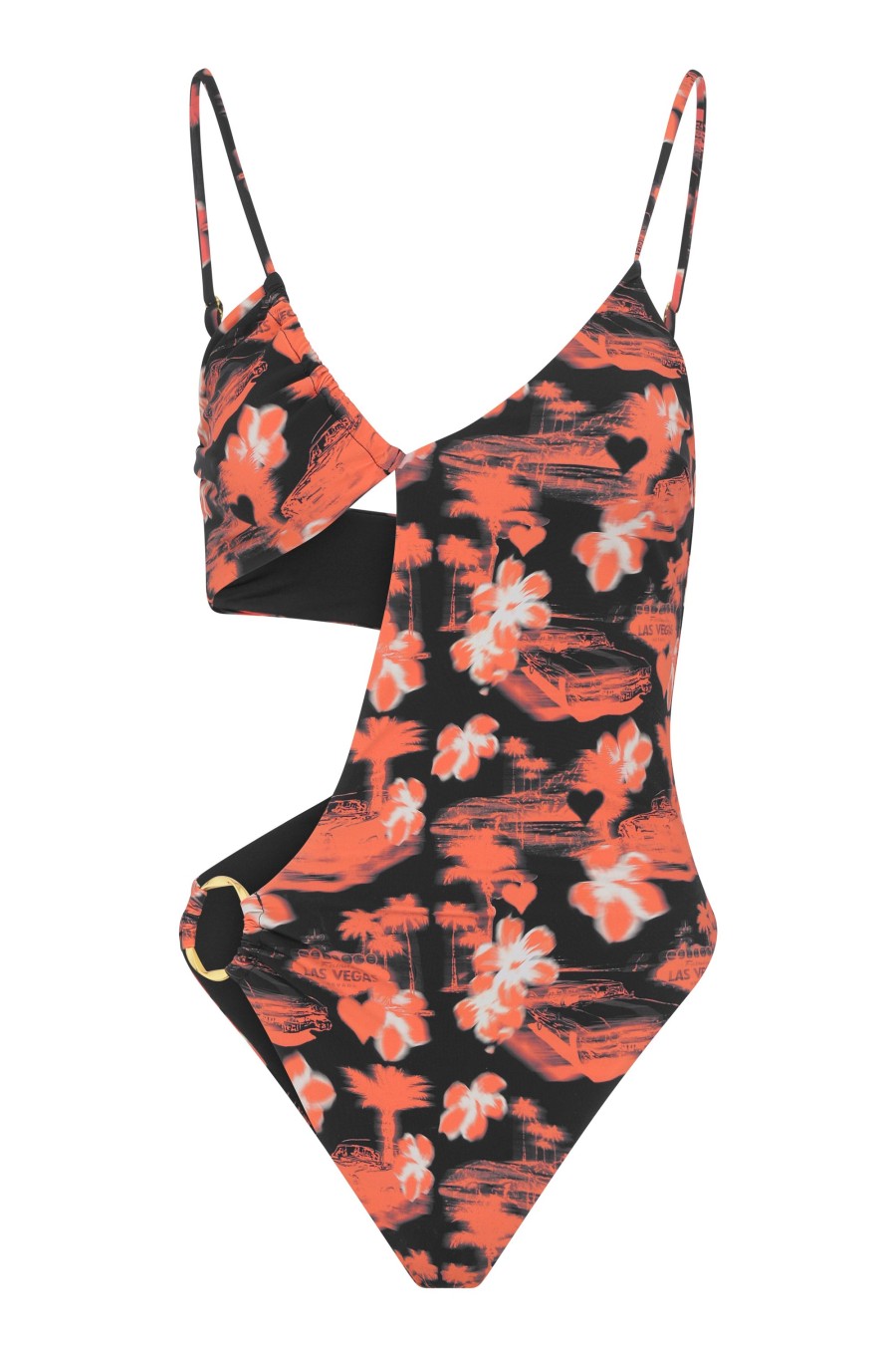 Swimwear Wild Lovers | Aloha Swimsuit Black Tropical