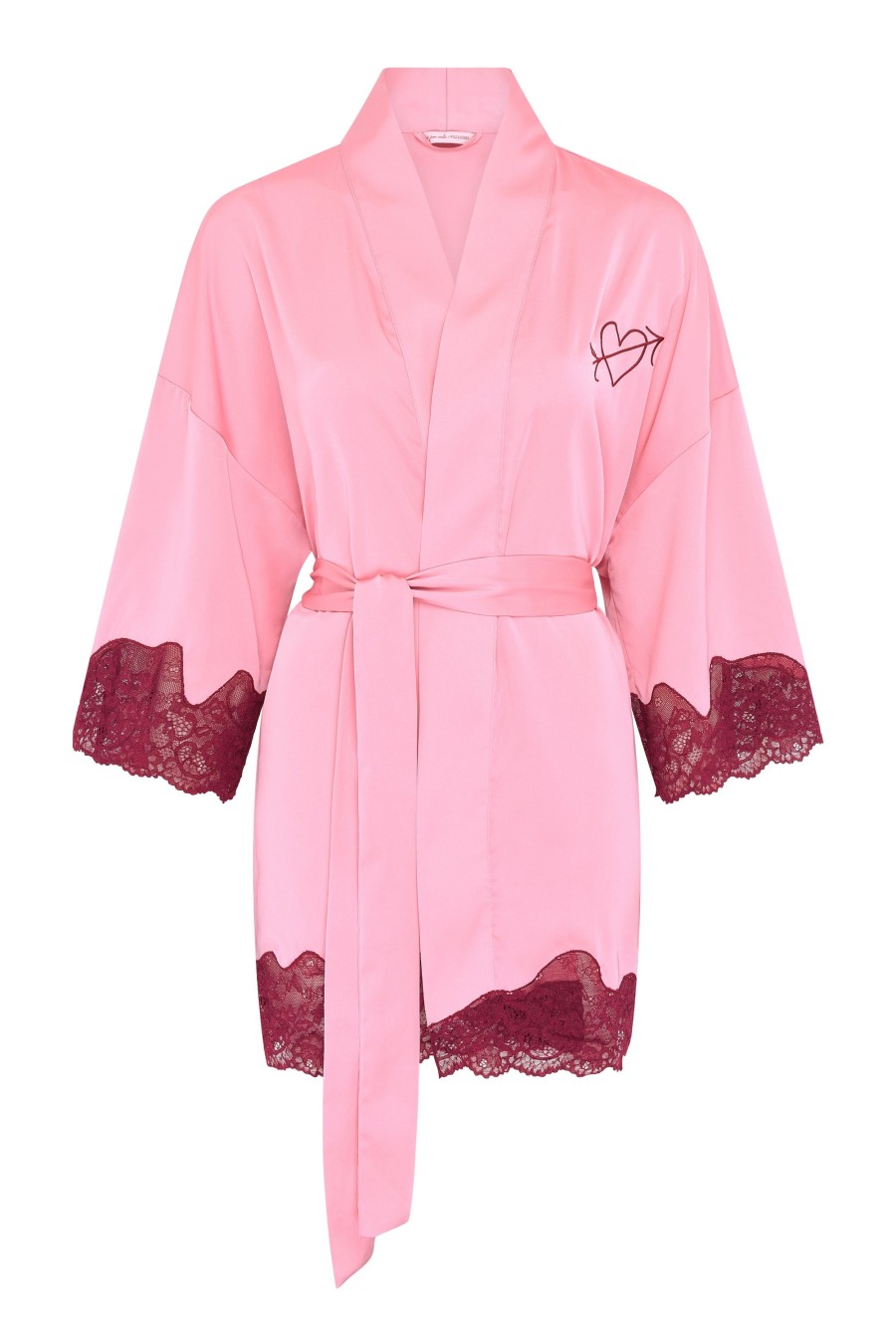 Loungewear Wild Lovers | Rosie Robe | Wild Lovers X Uo Out From Under Pink / Beet Red