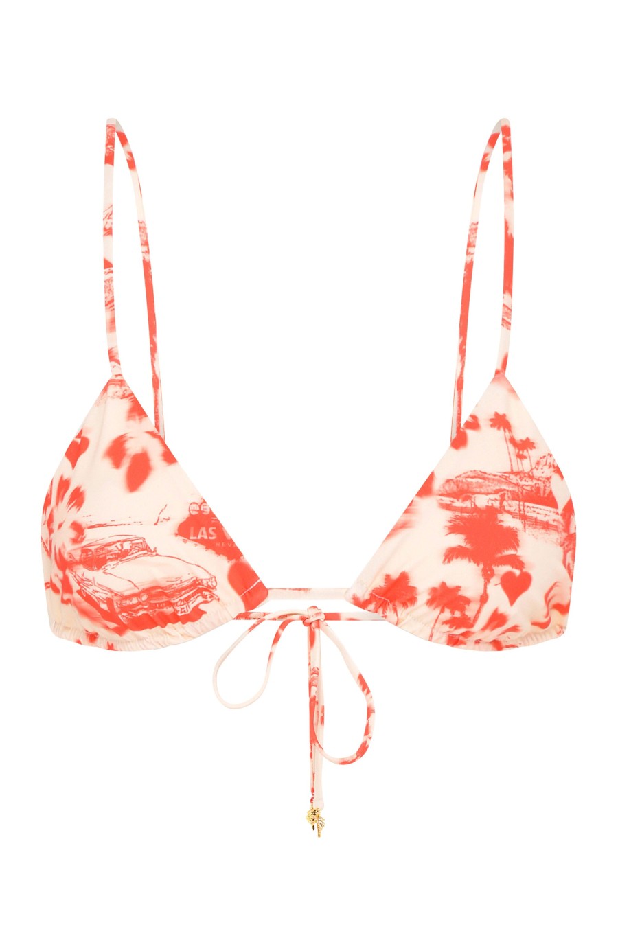 Swimwear Wild Lovers | Fiji Bikini Top Off White / Red