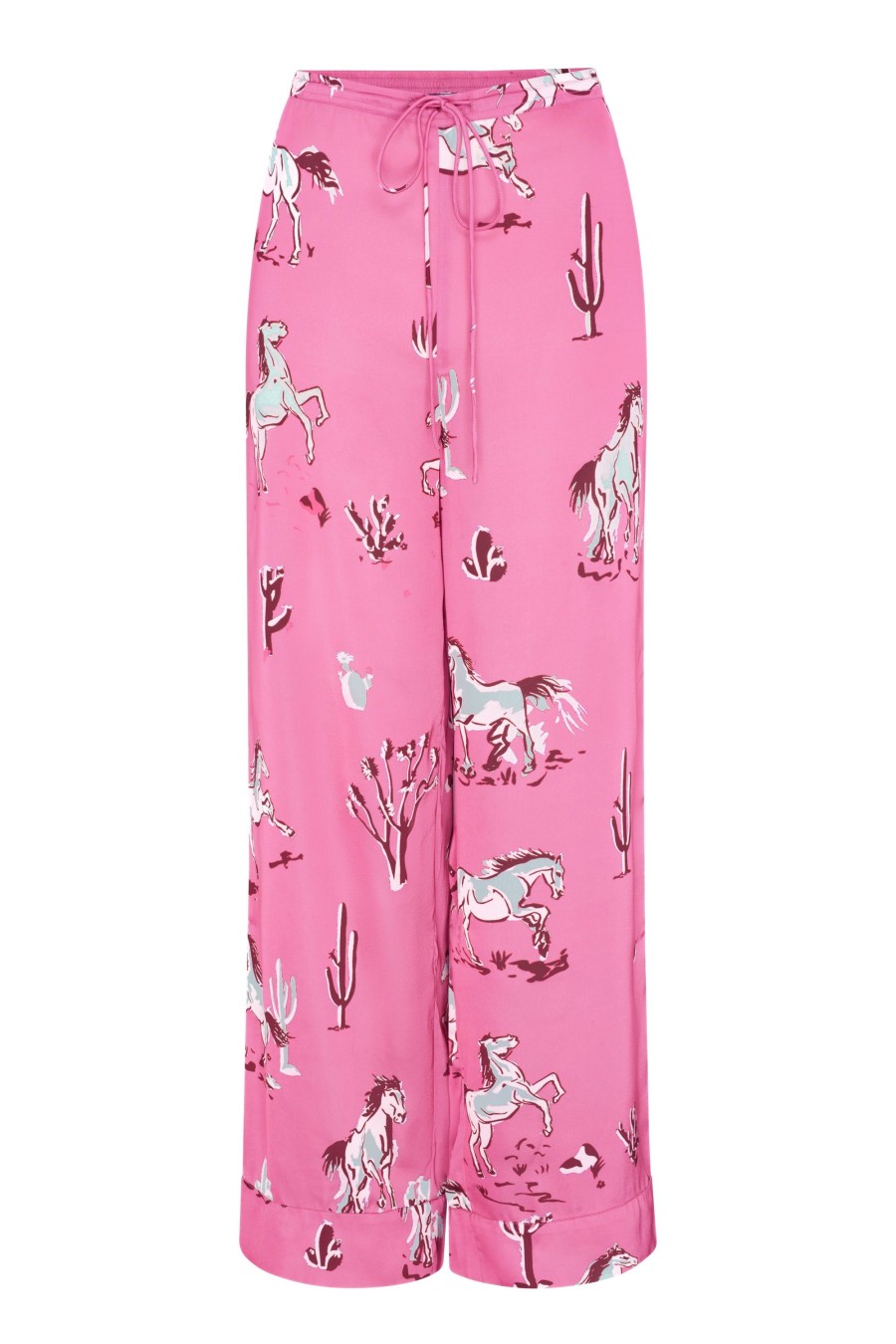 Loungewear Wild Lovers London | Portia Pj Trousers Pink Horse